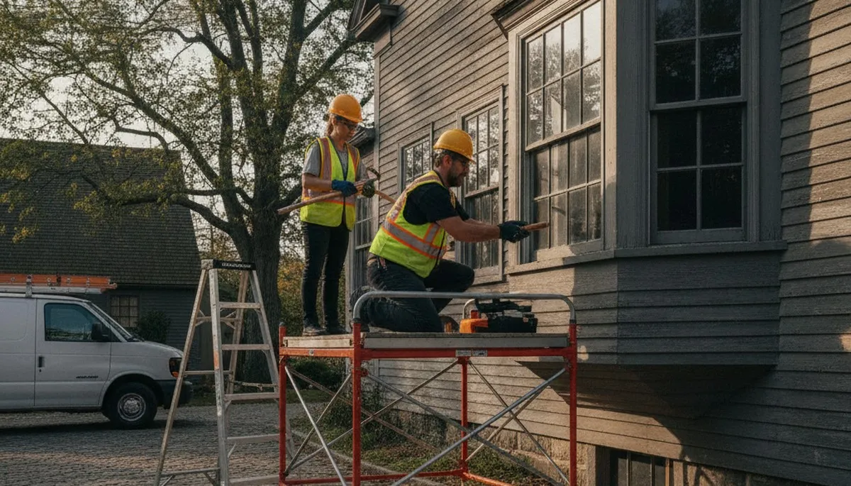 Plumber repairing a pipe in Warwick, RI for reliable plumbing service