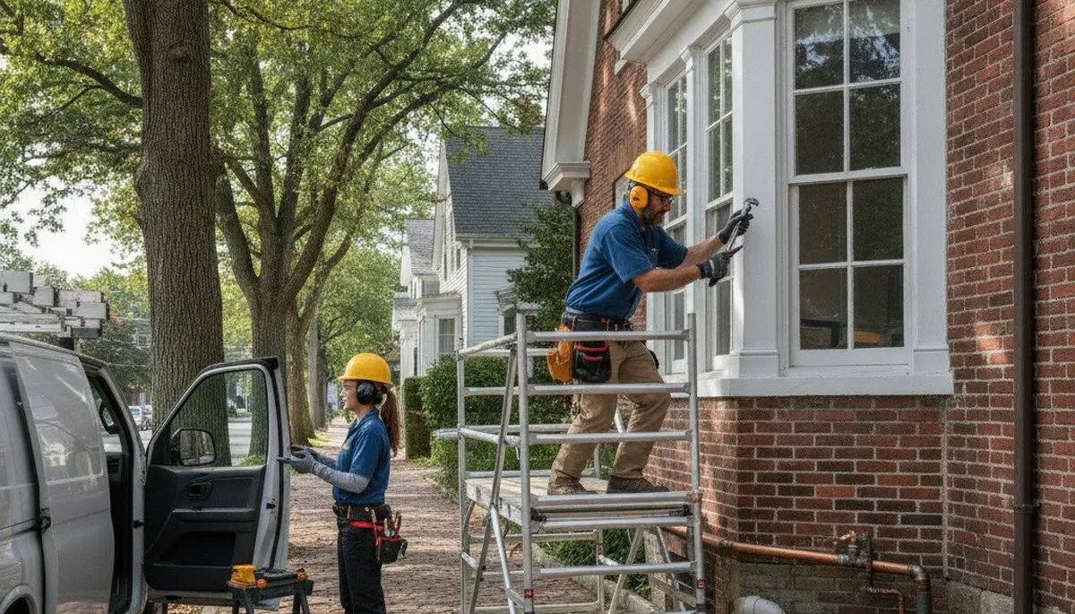 Plumber repairing a pipe in Warwick, RI for reliable plumbing service